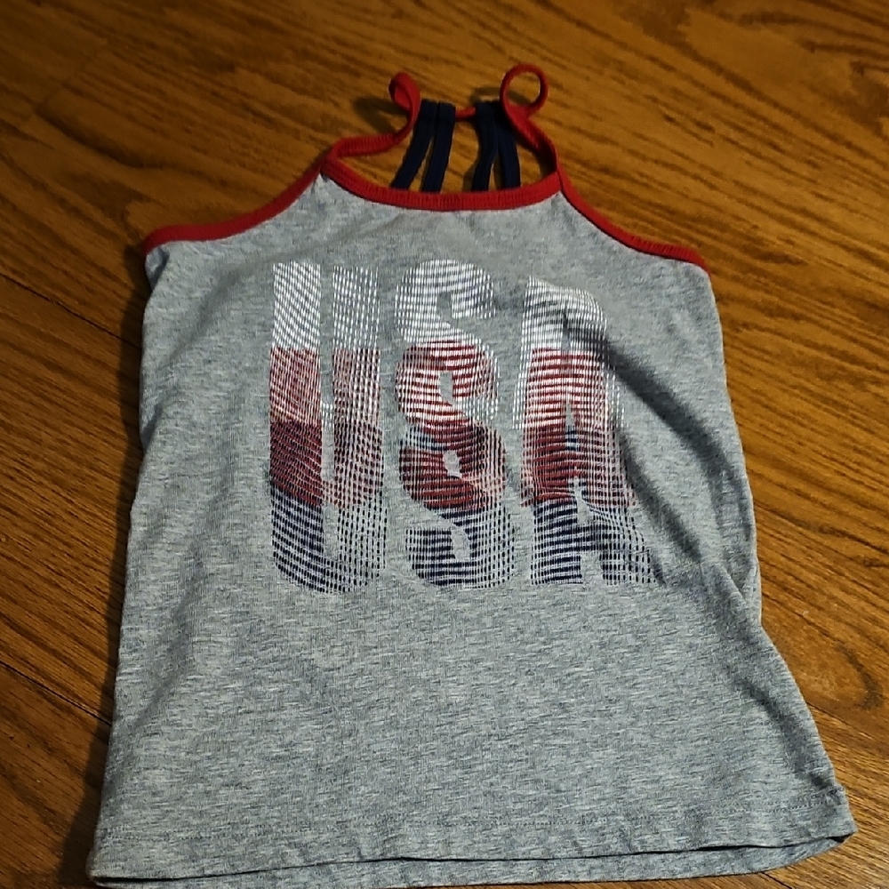 Xersion Gray and Red Camisole USA Design